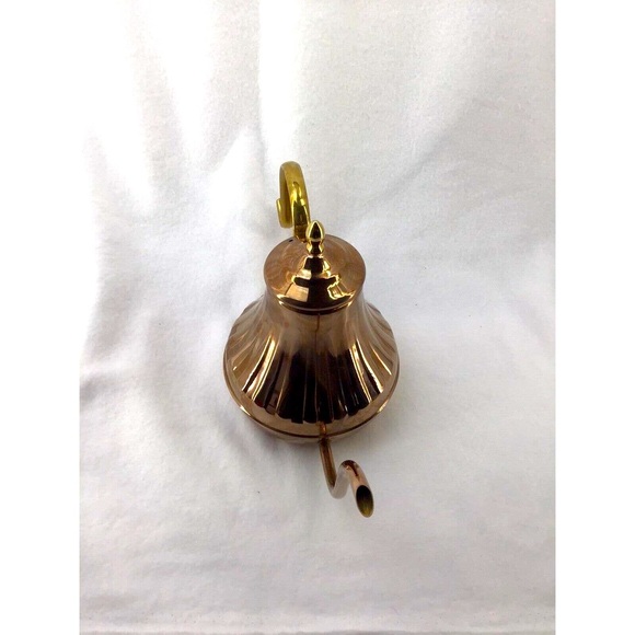 Copper And Brass Small Teapot World Market Stovetop Tea Kettle 3 cup - Picture 5 of 13